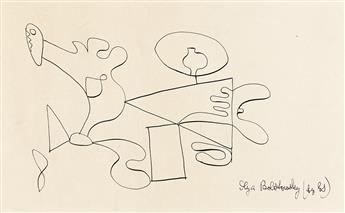ILYA BOLOTOWSKY (1907 - 1981, RUSSIAN/AMERICAN) Untitled, (Double Sided) and Untitled, (Sketch), (Pair)